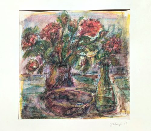 Stilleben-mit-Blumenvasen