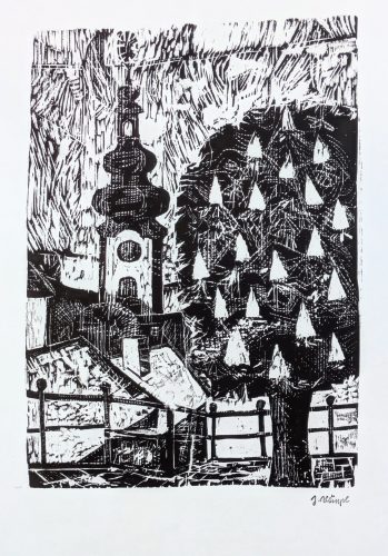 Bluehender-Kastanienbaum