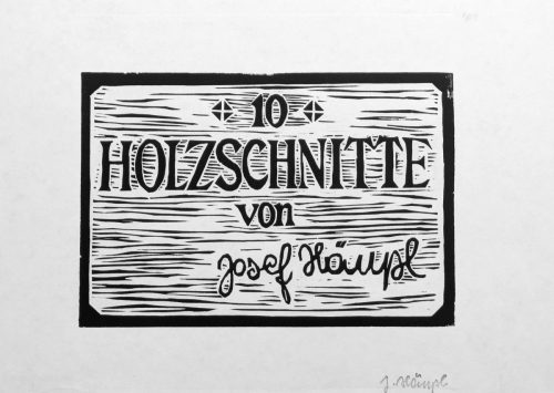 Deckblatt Holzschnittmappe