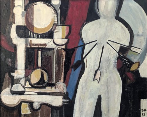 Hl. Sebastian mit Pendeluhr