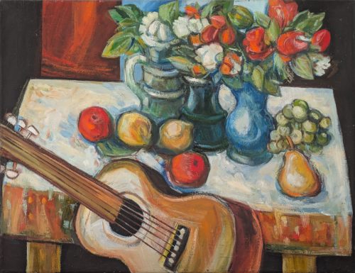 Stilleben mit Gitarre