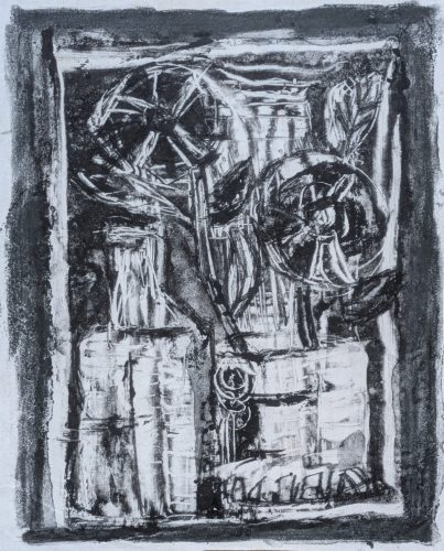 Blumenvasen am Fenster